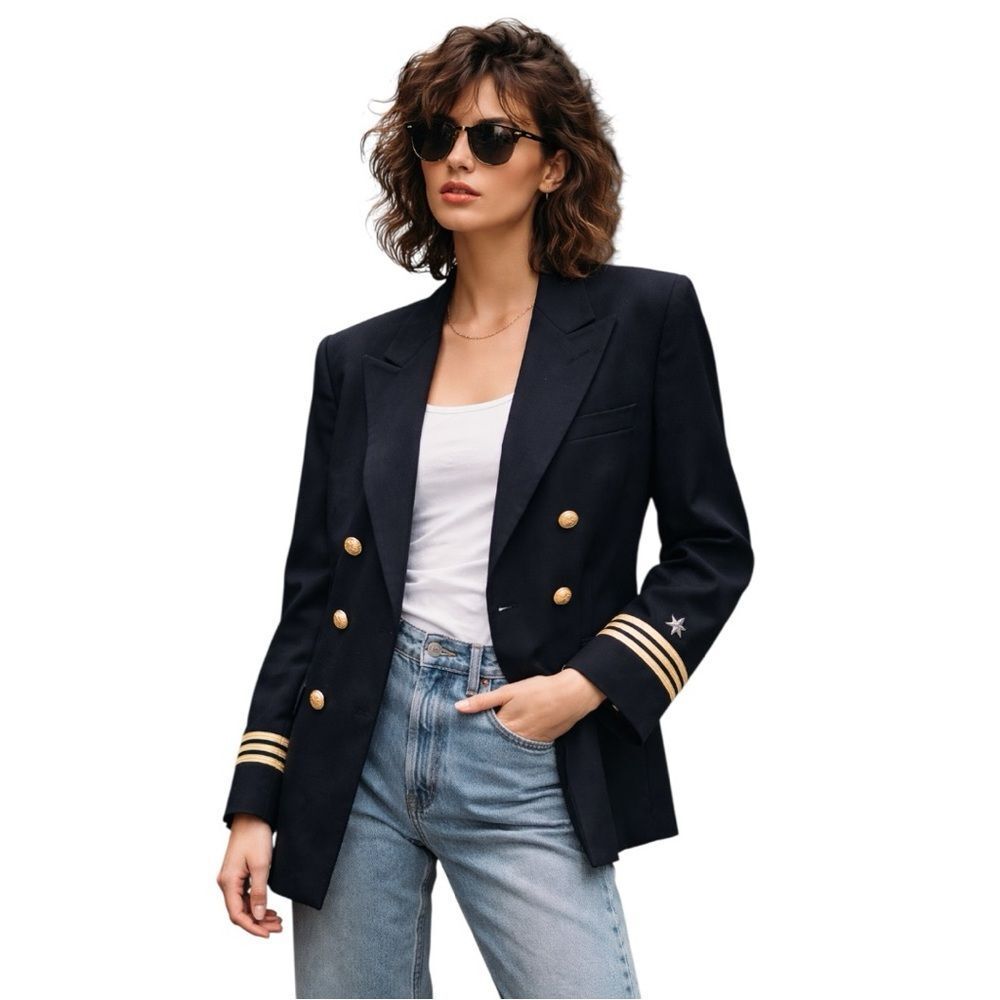 Authentic 70s–80s Aviation Uniform | Military Chic | Unisex